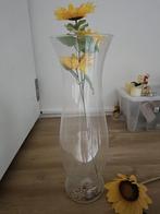 glazen vaas, hoog 60 cm, Ophalen, Gebruikt, Overige kleuren, 50 tot 75 cm
