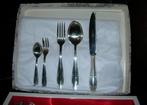 Prachtige antieke bestekcassette 30 delig  verzilverd., Ophalen of Verzenden