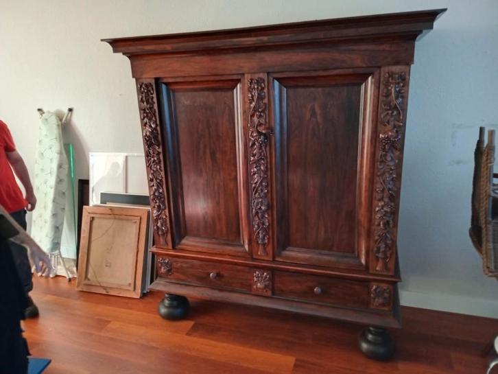 Antieke neorenaissance kast 19e eeuw – rijk gesneden eiken, Antiek en Kunst, Antiek | Meubels | Kasten, Ophalen