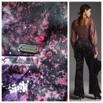 Scotch & Soda Amsterdam velvet flair floral trousers NIEUW, Maat 38/40 (M), Paars, Nieuw, Scotch & Soda