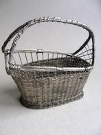 Vintage verzilverd wijn schenk mandje, Ophalen of Verzenden