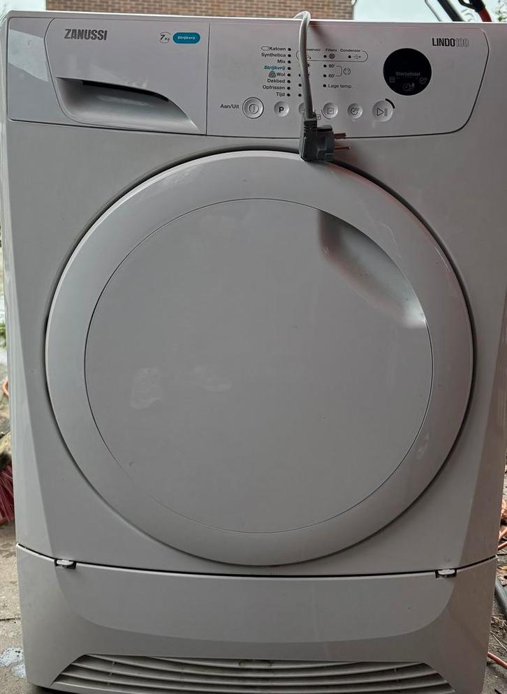 Zanussi Lindo 100 7 kg wasdroger + aeg wasmachine, Witgoed en Apparatuur, Wasdrogers, Zo goed als nieuw, Condens, 6 tot 8 kg, 85 tot 90 cm