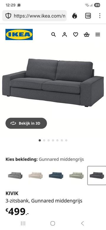 Ikea kivik 3 zits bank - afbeelding 5