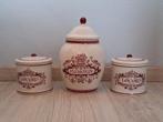 3 apothekerspotten Delfts rood, Antiek en Kunst, Antiek | Keramiek en Aardewerk, Ophalen