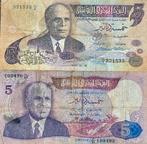 Tunesië 2 Bankbiljetten 1973  - 1983, Ophalen of Verzenden, Overige landen