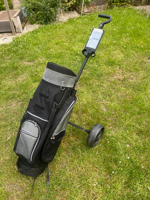 Golftrolley St. George + Golftas Nord Star, Sport en Fitness, Golf, Gebruikt, Golfkar, Overige merken, Ophalen