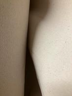 Coupon- rol ongebleekt canvas- spijkerstof, 120 cm of meer, Beige, Ophalen of Verzenden, Katoen