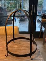 Sobere grote smeedijzeren wildkroon zwart, Antiek en Kunst, Ophalen