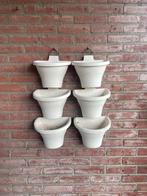 Elho Corsica vertical forest wit 2x, Kunststof, Minder dan 30 cm, Minder dan 60 cm, Rond