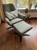 Draaifauteuil Charles + hocker (Montel), Huis en Inrichting, Ophalen, Nieuw, 75 tot 100 cm, Stof