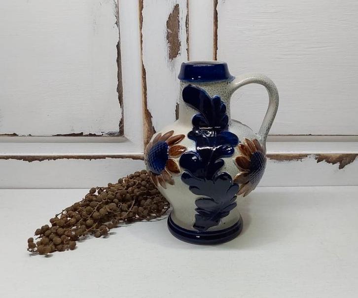 Vintage aardewerk kan, vaas, Knödgen Edel Keramik, Antiek en Kunst, Antiek | Keramiek en Aardewerk, Ophalen of Verzenden