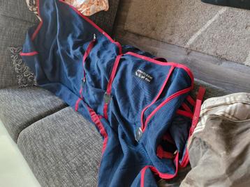 Hkm vliegen deken mesh rug deken 155 cm 6.9 uk beschikbaar voor biedingen