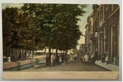 Oude Briefkaart Sneek, Leeuwenburg ( 1906), Verzamelen, Ansichtkaarten | Nederland, Gelopen, Friesland, Voor 1920, Ophalen of Verzenden