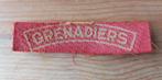 Straatnaam Grenadiers, Verzamelen, Ophalen of Verzenden, Landmacht, Nederland, Embleem of Badge