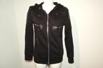Balmain x h&m zwart stoer vest leder look delen mt 40, Maat 38/40 (M), Verzenden, Zwart, Zo goed als nieuw