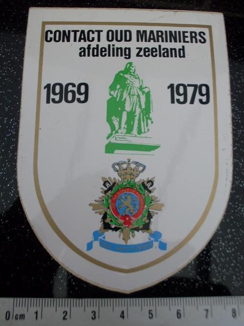 sticker con6tact oud mariniers afdeling provincie zeeland, Verzamelen, Stickers, Zo goed als nieuw, Bedrijf of Vereniging, Verzenden