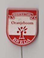 Breda Bier Festival speldje Oranjeboom, Verzamelen, Speldjes, Pins en Buttons, Gebruikt, Niet vindbaar, Niet vindbaar, Speldje of Pin