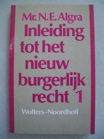 Inleiding tot het nieuw burgerlijk recht 1 - Mr. N. E. Algra beschikbaar voor biedingen