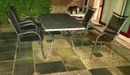Complete tuinset - kan hele winter buiten staan!, Tuin en Terras, Tuinsets en Loungesets, Ophalen, Gebruikt, Tuinset, Eettafel