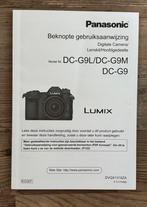 Gebruiksaanwijzing Panasonic DC-G9L, Ophalen of Verzenden, Zo goed als nieuw, Fotografen