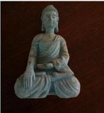 Boedha beeldje turquoise kunstof H18cm Br13cm, Ophalen of Verzenden, Zo goed als nieuw