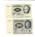 Denemarken, 10 & 20 kroner 1972 - aUNC, Verzenden, Overige landen