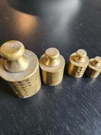 Oude messing gewichten set, Ophalen of Verzenden