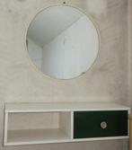 Vintage kaptafel / toilettafel uit de jaren 70. Spiegel rond, Ophalen, Overige materialen, Gebruikt, Vintage