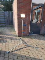 Bouwlamp 230V op statief verstelbaar tot 2 meter, Ophalen, Gebruikt, Met statief, Lamp met armatuur