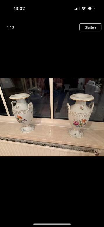 Dresden Porselein Vaas - Unieke Collector Items beschikbaar voor biedingen