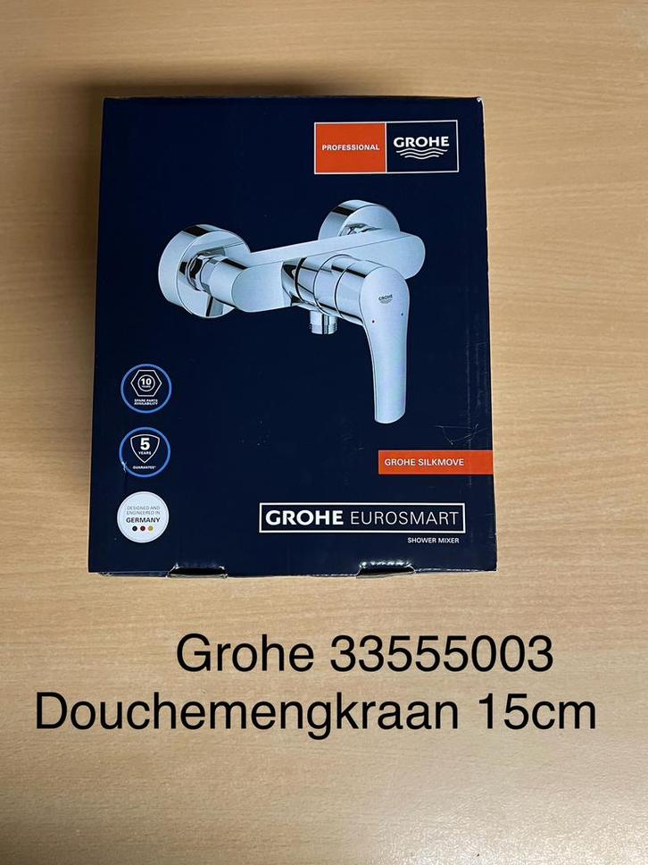 Grohe Eurosmart Professional Douchemengkraan 15cm Chroom, Doe-het-zelf en Verbouw, Sanitair, Nieuw, Kraan, Chroom, Koper, Ophalen of Verzenden