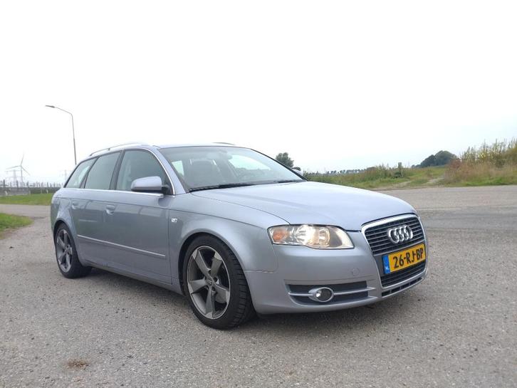 Audi A4 1.8 T 120KW Avant AUT 2005 Grijs Airco Trekhaak, Auto's, Audi, Bedrijf, A4, ABS, Airbags, Airconditioning, Alarm, Boordcomputer