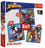 Spiderman 3 in 1 Puzzel - 20/36/50 stukjes - Trefl, Ophalen of Verzenden, 10 tot 50 stukjes, Nieuw, 2 tot 4 jaar