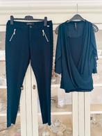 Broek met blouse en top Sao Paulo Blauw maat M L zgan, Kleding | Dames, Blauw, Maat 42/44 (L), Ophalen of Verzenden, Zo goed als nieuw