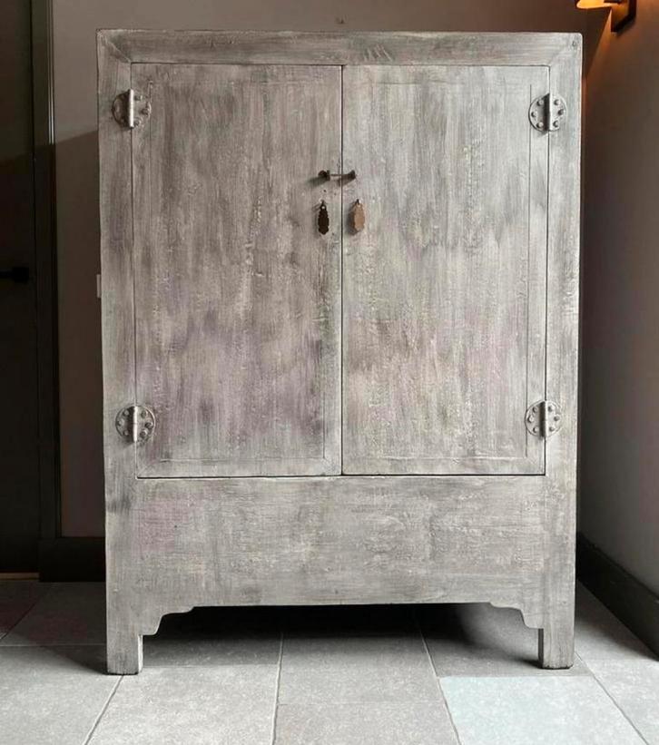 Kast kledingkast voorraadkast buffetkast landelijk chinees, Huis en Inrichting, Kasten | Kledingkasten, Gebruikt, 200 cm of meer