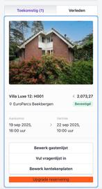 Weekend weg Europarcs Beekbergen, Tickets en Kaartjes, Drie personen of meer, 3 overnachtingen of meer