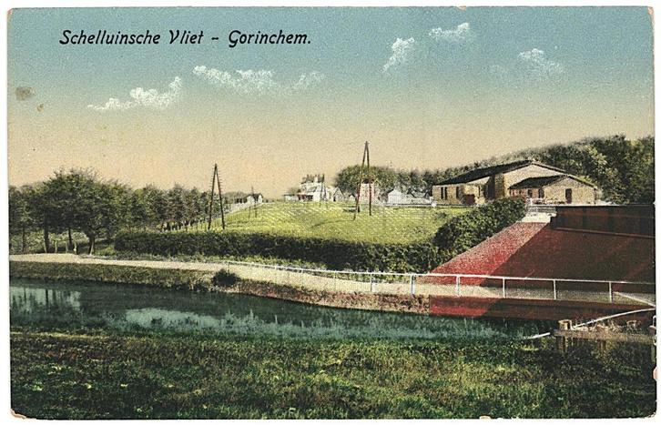 959676 Gorinchem ZH Schelluinsche Vliet niet gelopen, Verzamelen, Ansichtkaarten | Nederland, Ongelopen, Zuid-Holland, 1920 tot 1940