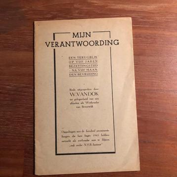 1945 Beverwijk. Wethouder W. van Dok verantwoordt zich beschikbaar voor biedingen