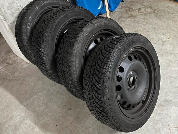 Winterbanden met velgen, Auto-onderdelen, Banden en Velgen, Banden en Velgen, Winterbanden, 15 inch, 195 mm, Personenwagen, Gebruikt