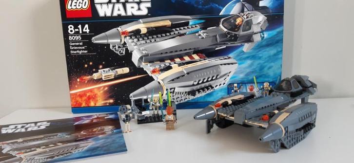 Lego 8095 Star Wars General Grievous Starfighter, Kinderen en Baby's, Speelgoed | Duplo en Lego, Zo goed als nieuw, Lego, Complete set