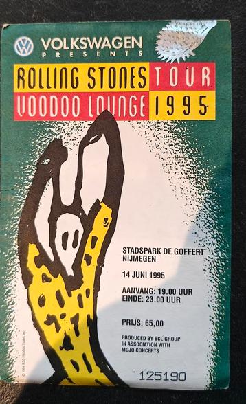 Rolling Stones Toegangskaartje Voodoo Lounge 1995 beschikbaar voor biedingen
