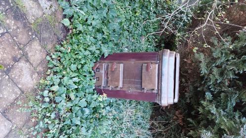tuinkachel haard gietijzer vintage tuindecoratie bijzettafel, Tuin en Terras, Tuinhaarden, Gebruikt, Ophalen of Verzenden