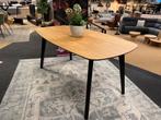 Eettafel Naturel/Zwart 160cm Direct/Leverbaar/Enschede E6094, Ophalen, #Eettafel#Deens#Verjongd#Mdf#Ovaal#160cm, Nieuw, 50 tot 100 cm