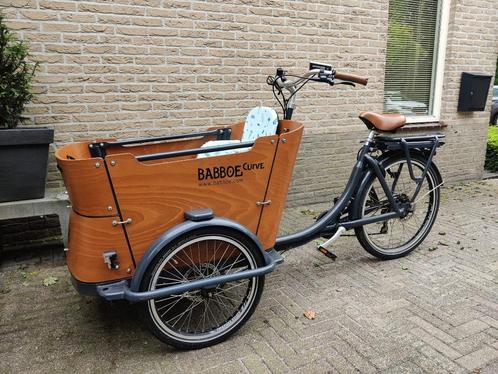 ELEKTRISCHE BAKFIETS Babboe e curve GEKEURD incl accessoires, Fietsen en Brommers, Fietsen | Bakfietsen, Zo goed als nieuw, Overige merken