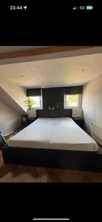 MALM 2-persoons bed te koop, gebruikt, afhalen, Huis en Inrichting, Slaapkamer | Bedden, Ophalen, Overige materialen, Gebruikt