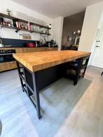 Keukeneiland IKEA (22 JULI ophalen) eiken/zwart VADHOLMA, Huis en Inrichting, Keuken | Keukenelementen, Ophalen, 75 cm of meer