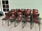 Obo stoelen model 6408 Eromes Wijchen vintage, Ophalen, Gebruikt, Bruin, Vintage