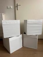 2 + 2 stuks IKEA Drona bak in 1 koop - Wit, Ophalen, Overige materialen, Minder dan 50 cm, Gebruikt