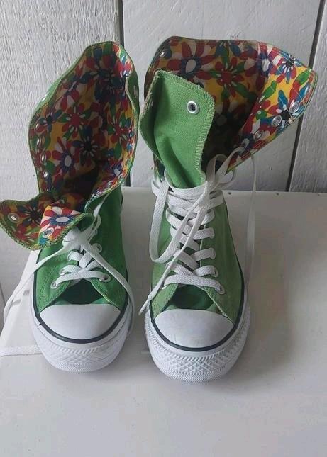 ZGAN hoge Converse Allstar gympen 5/38 Let op kleurverschil, Kleding | Dames, Schoenen, Zo goed als nieuw, Sneakers of Gympen