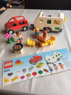 DUPLO auto met caravan, Kinderen en Baby's, Ophalen, Zo goed als nieuw, Complete set, Duplo